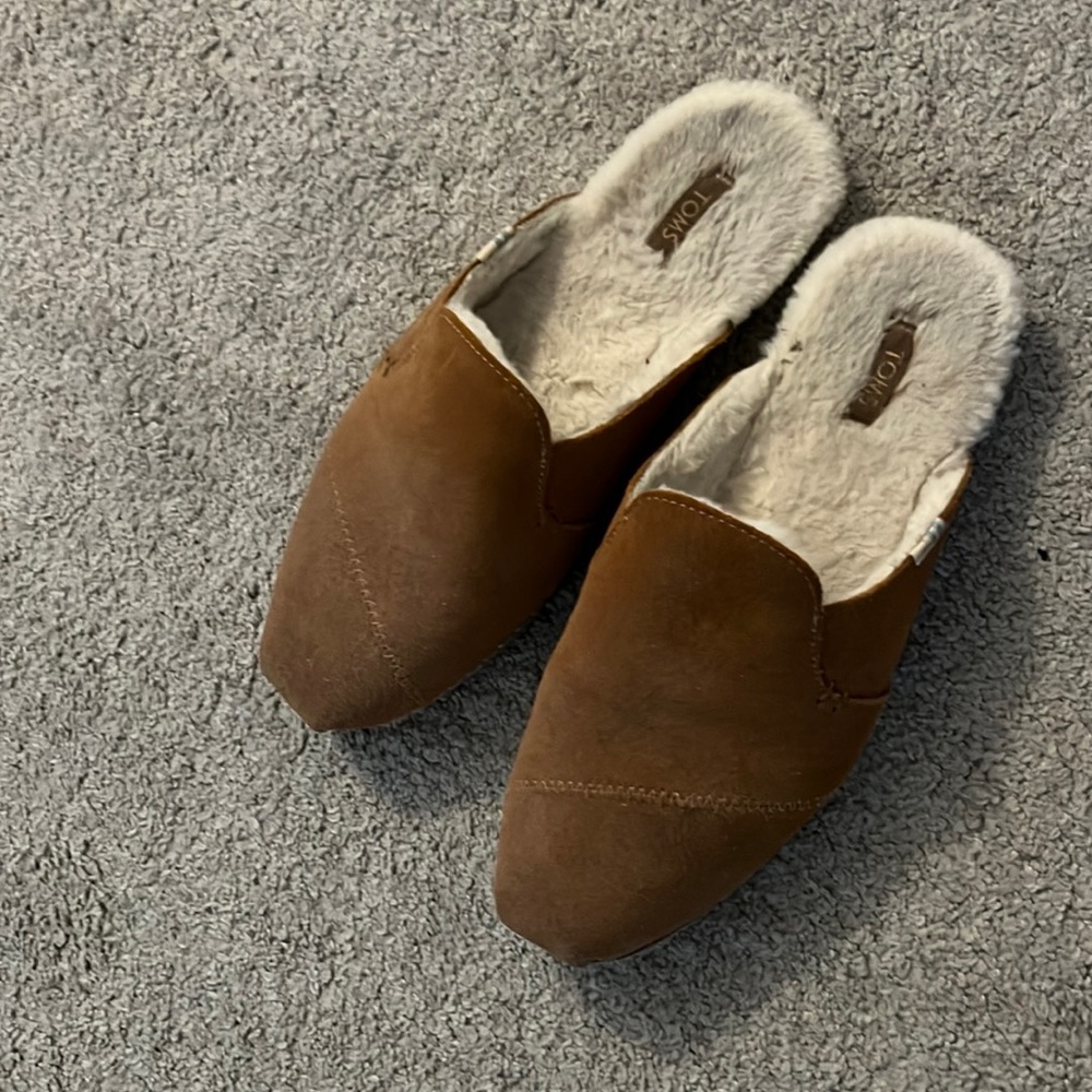Tom’s slippers - worn less than five times!